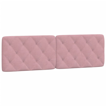 Giroletto con LED senza Materasso Rosa 160x200 cm in Velluto