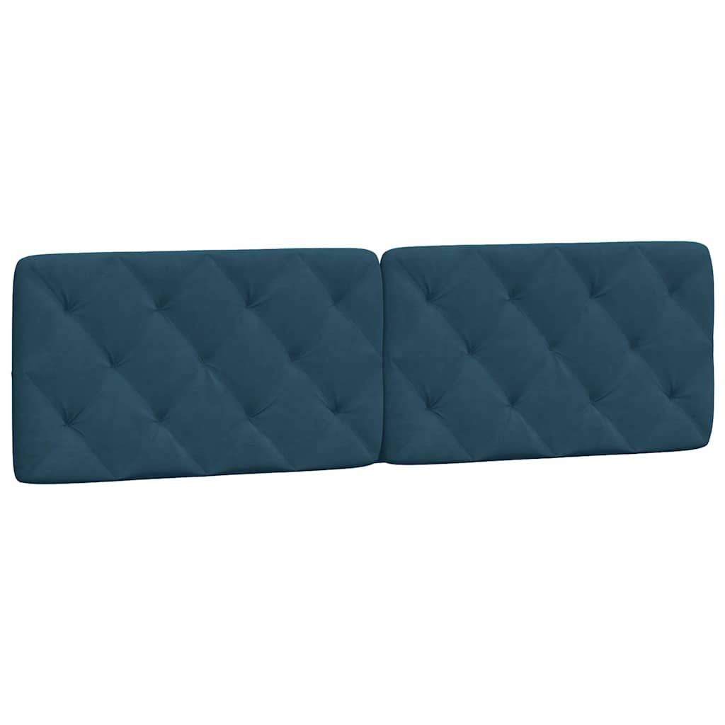 Giroletto con LED senza Materasso Blu 180x200 cm in Velluto