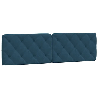 Giroletto con LED senza Materasso Blu 180x200 cm in Velluto