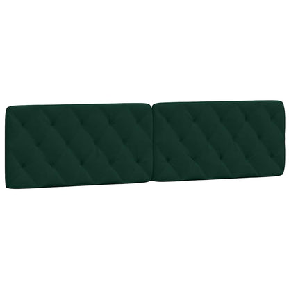 Giroletto con LED senza Materasso Verde Scuro 200x200cm Velluto
