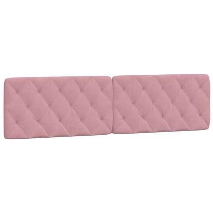 Giroletto con LED senza Materasso Rosa 200x200 cm in Velluto - homemem39