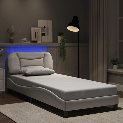 Giroletto con LED senza Materasso Hvar Bianco 80x200 cm