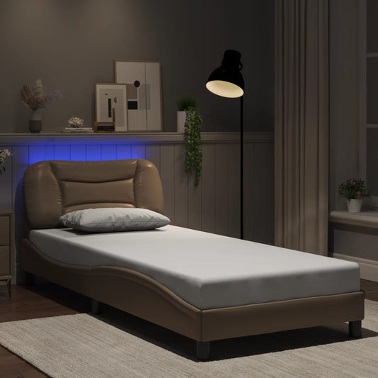 Giroletto con LED senza Materasso Hvar Cappuccino 80x200 cm