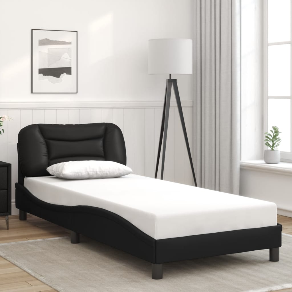 Giroletto con LED senza Materasso Hvar Nero 90x190 cm