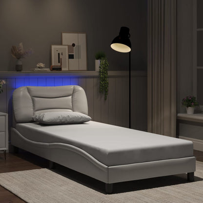 Giroletto con LED senza Materasso Hvar Bianco 90x190 cm