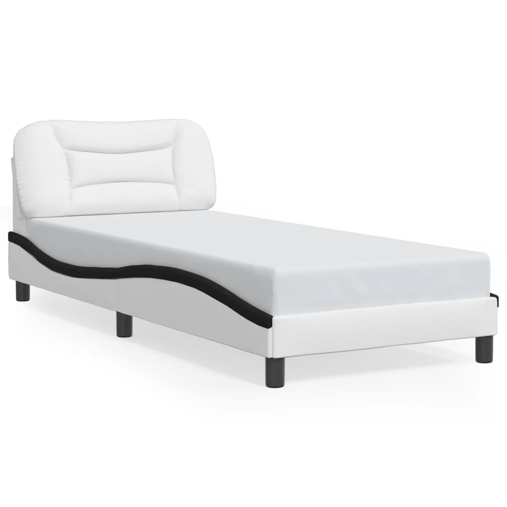 Giroletto con LED senza Materasso Hvar Bianco e Nero 90x190 cm | homemem39