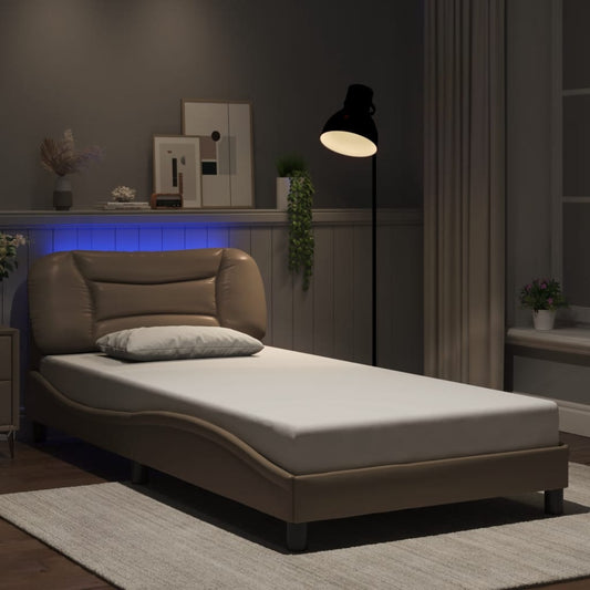 Giroletto con LED senza Materasso Hvar Cappuccino 100x200 cm