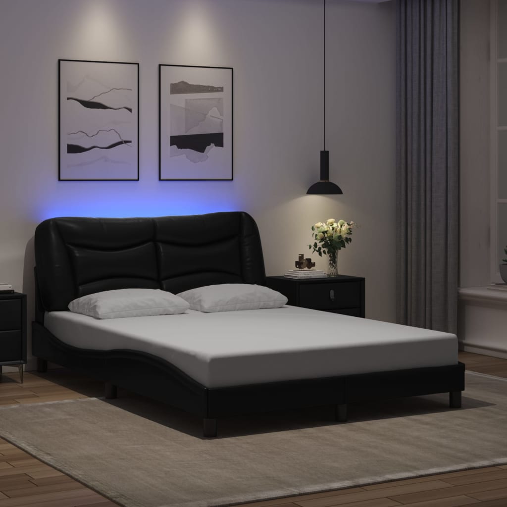 Giroletto con LED senza Materasso Hvar Nero 120x200 cm | homemem39
