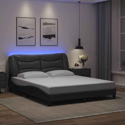 Giroletto con LED senza Materasso Hvar Grigio 160x200 cm