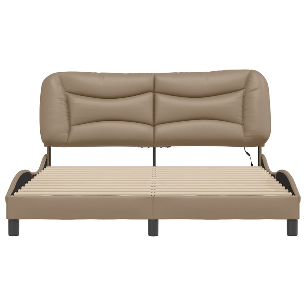 Giroletto con LED senza Materasso Hvar Cappuccino 160x200 cm - homemem39