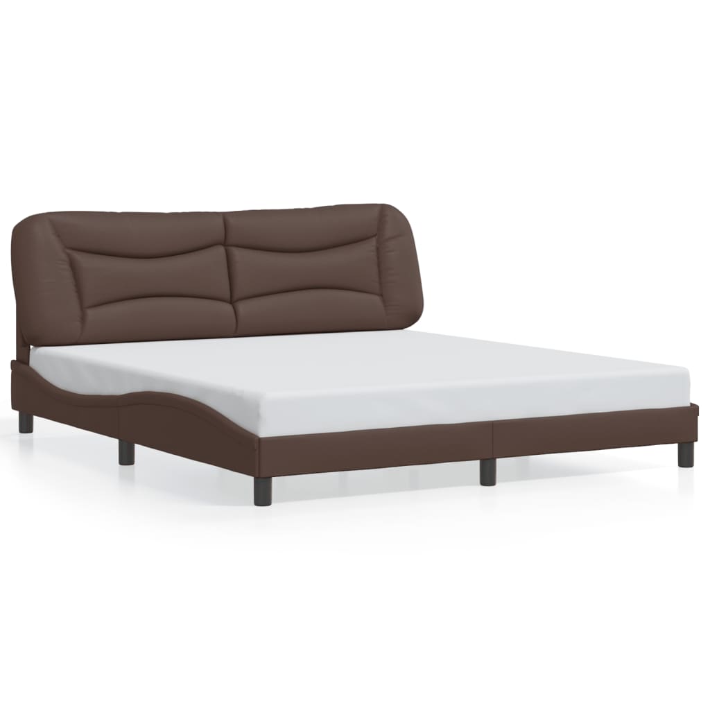 Giroletto con LED senza Materasso Hvar Marrone 180x200 cm | homemem39
