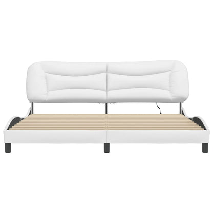 Giroletto con LED senza Materasso Hvar Bianco 200x200 cm