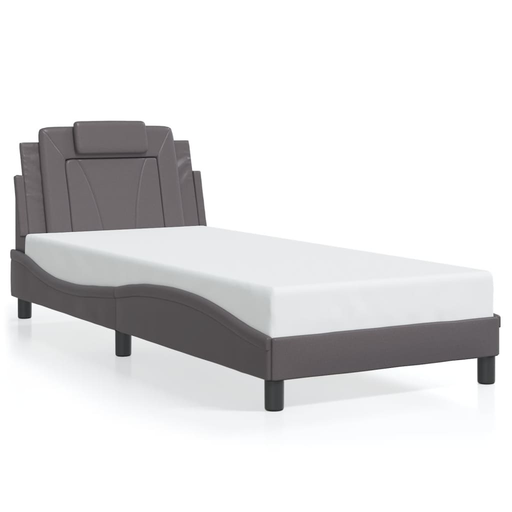 Giroletto Viana con LED senza Materasso Grigio 80x200 cm | homemem39