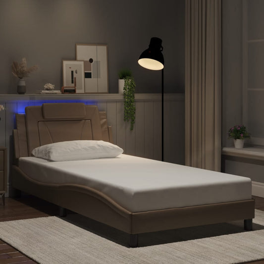 Giroletto Viana con LED senza Materasso Cappuccino 100x200 cm