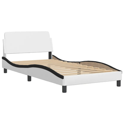 Giroletto Viana con LED senza Materasso Bianco e Nero 100x200 cm | homemem39