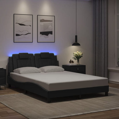 Giroletto Viana con LED senza Materasso Nero 120x200 cm | homemem39