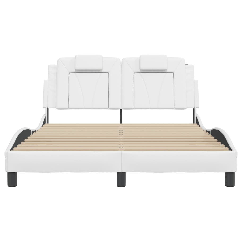 Giroletto Viana con LED senza Materasso Bianco 120x200 cm | homemem39