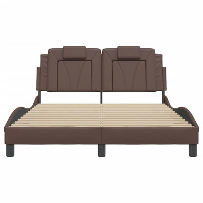 Giroletto Viana con LED senza Materasso Marrone 120x200 cm | homemem39