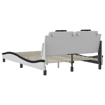 Giroletto Viana con LED senza Materasso Bianco e Nero 120x200cm