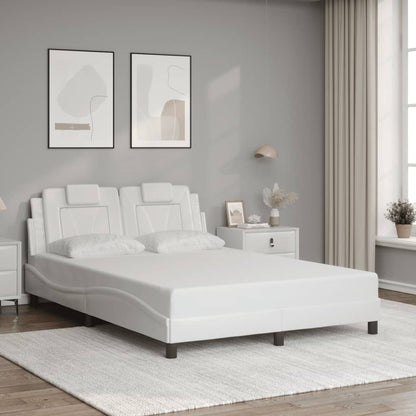 Giroletto Viana con LED senza Materasso Bianco 140x190 cm