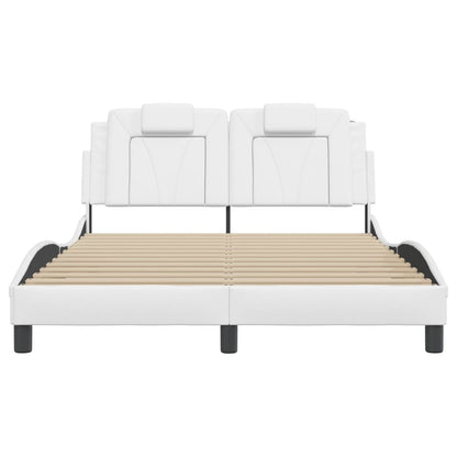 Giroletto Viana con LED senza Materasso Bianco 140x190 cm