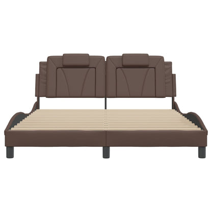 Giroletto Viana con LED senza Materasso Marrone 160x200 cm - homemem39