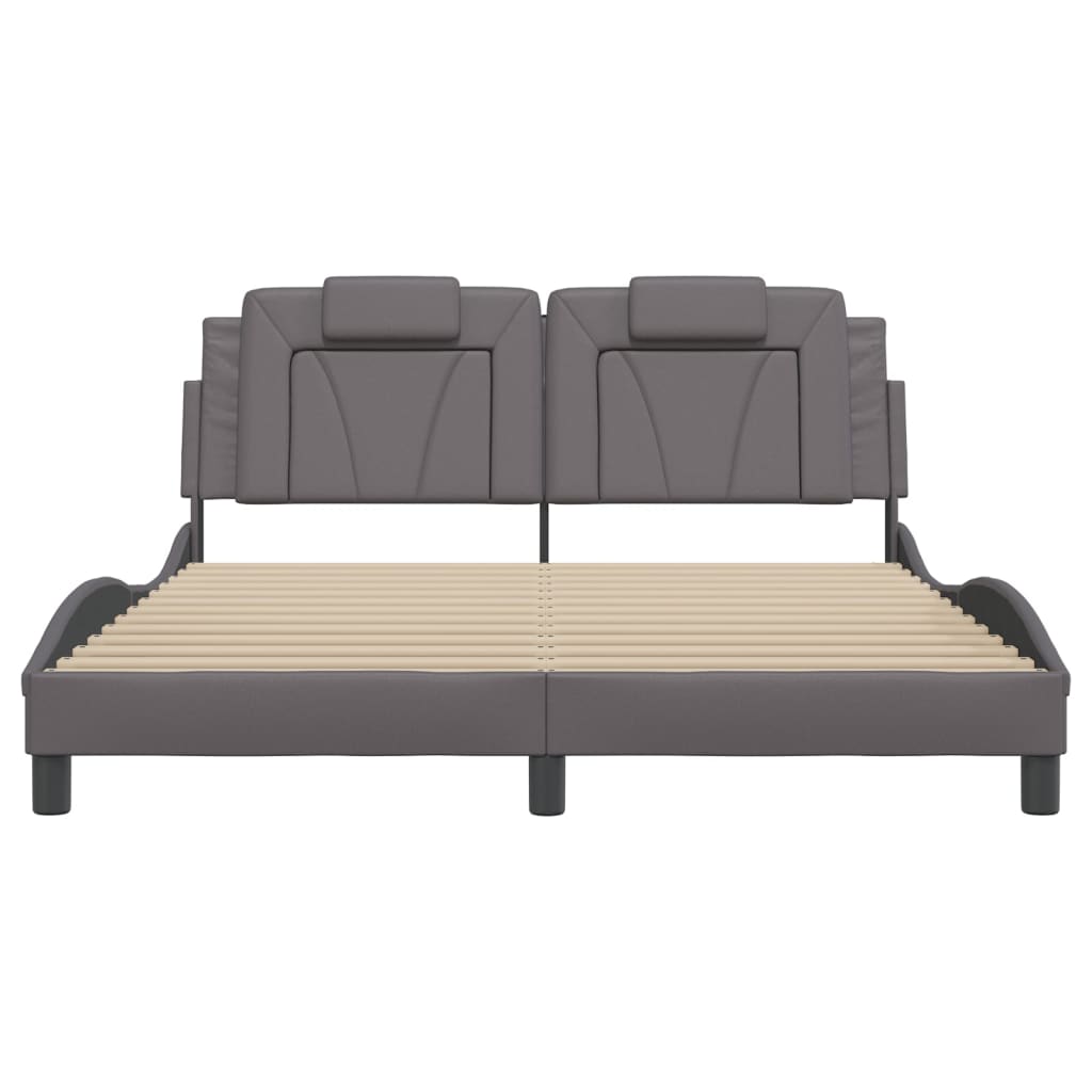 Giroletto Viana con LED senza Materasso Grigio 160x200 cm - homemem39