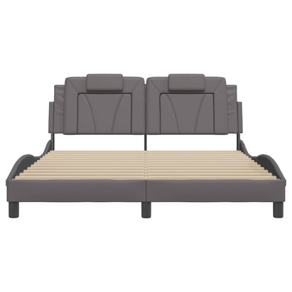 Giroletto Viana con LED senza Materasso Grigio 160x200 cm - homemem39