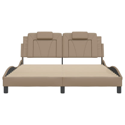 Giroletto Viana con LED senza Materasso Cappuccino 160x200 cm - homemem39