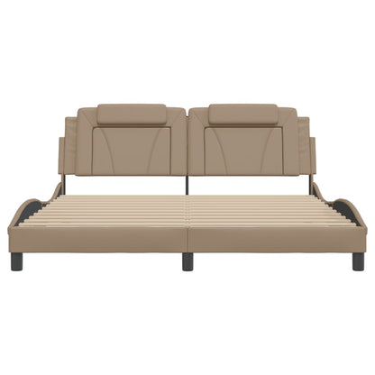 Giroletto Viana con LED senza Materasso Cappuccino 180x200 cm - homemem39