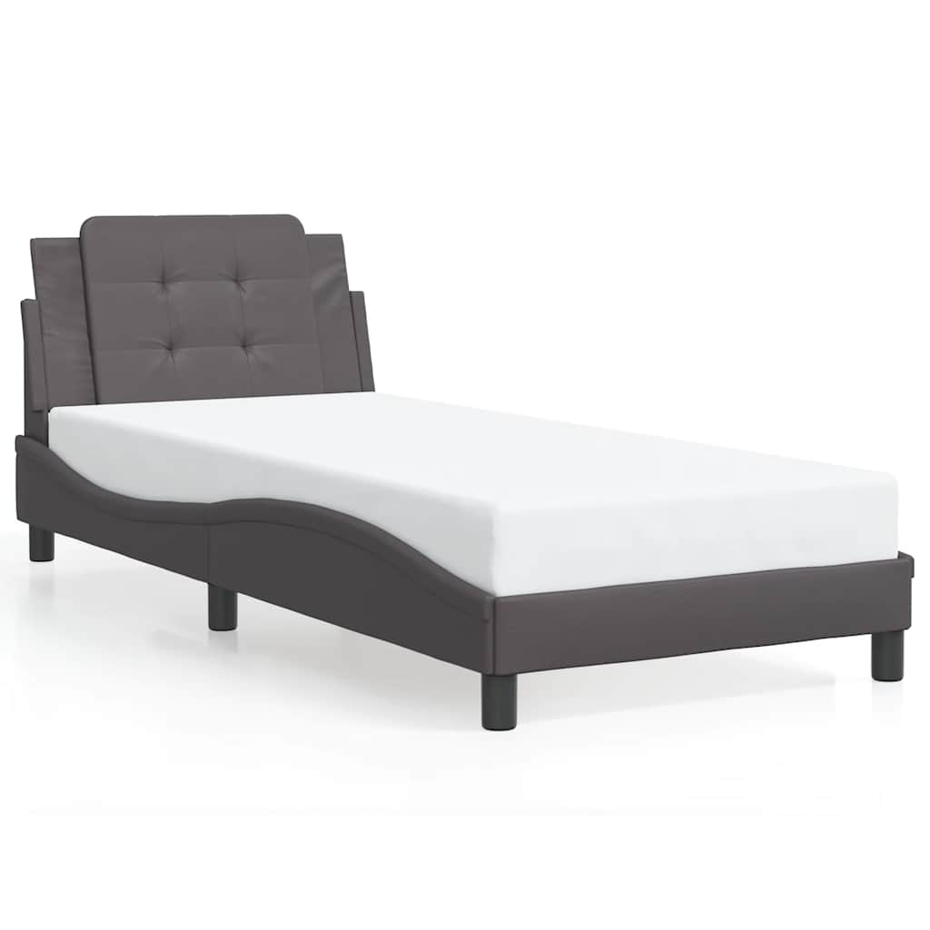 Giroletto con LED senza Materasso Zadar Grigio 80x200 cm | homemem39