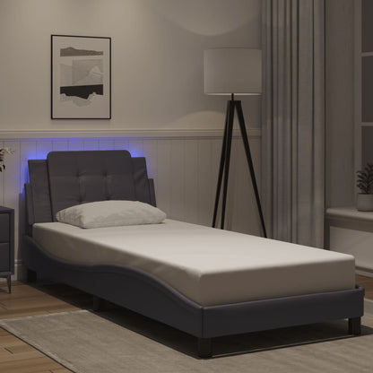 Giroletto con LED senza Materasso Zadar Grigio 80x200 cm