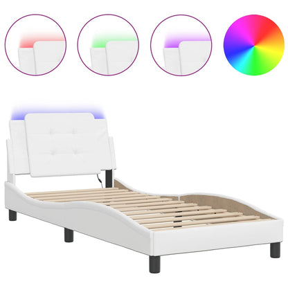 Giroletto con LED senza Materasso Zadar Bianco 90x190 cm | homemem39