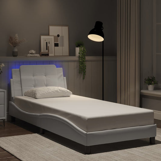 Giroletto con LED senza Materasso Zadar Bianco 90x190 cm