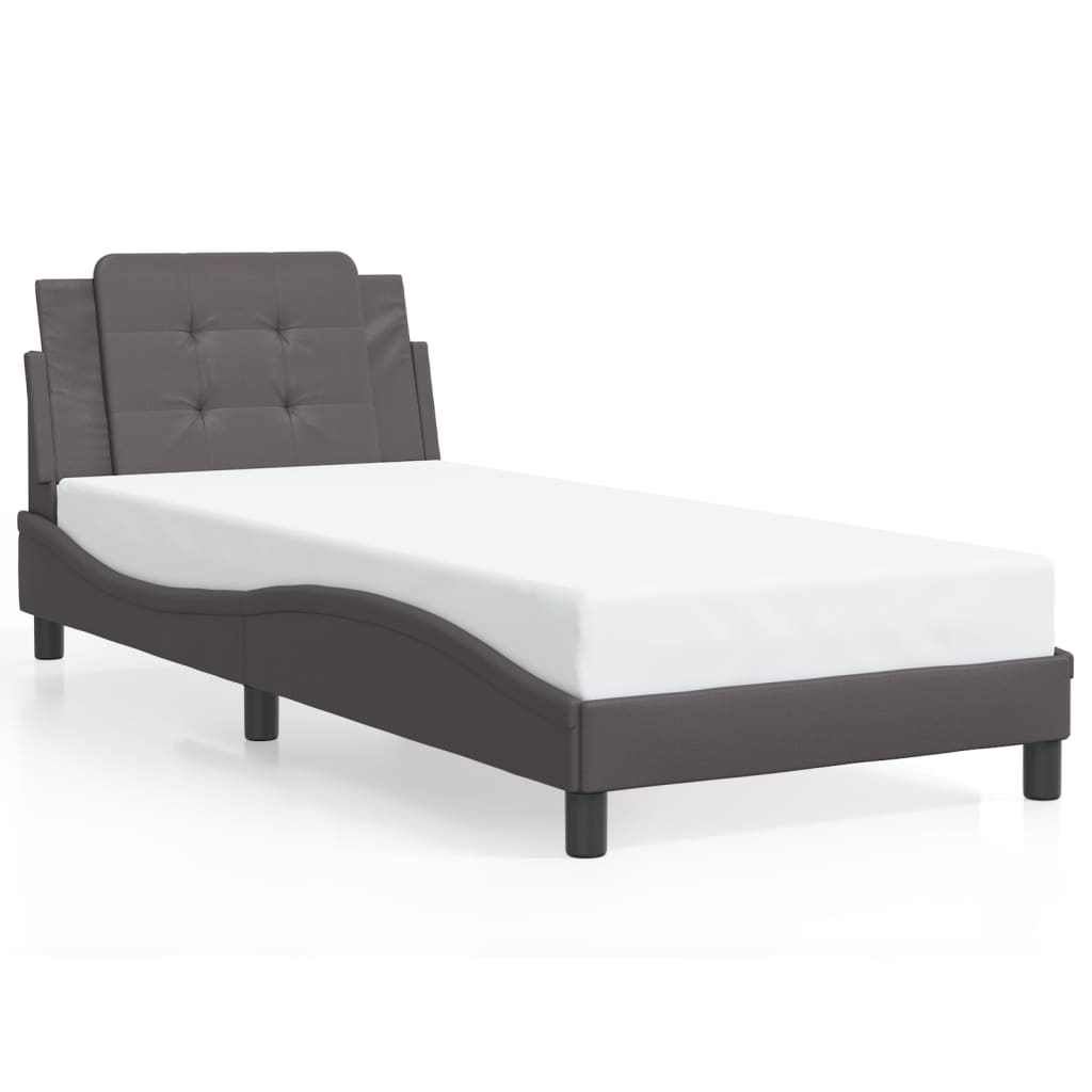 Giroletto con LED senza Materasso Zadar Grigio 90x190 cm | homemem39