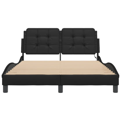 Giroletto con LED senza Materasso Zadar Nero 120x200 cm | homemem39