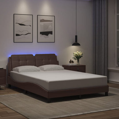 Giroletto con LED senza Materasso Zadar Marrone 120x200 cm | homemem39