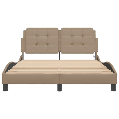 Giroletto con LED senza Materasso Zadar Cappuccino 120x200 cm - homemem39