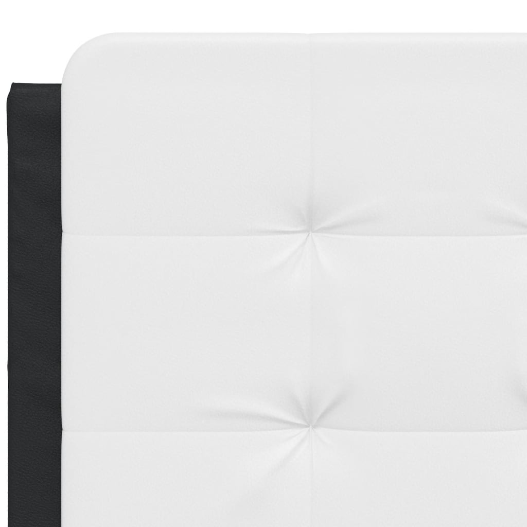 Giroletto con LED senza Materasso Zadar Nero e Bianco 120x200cm