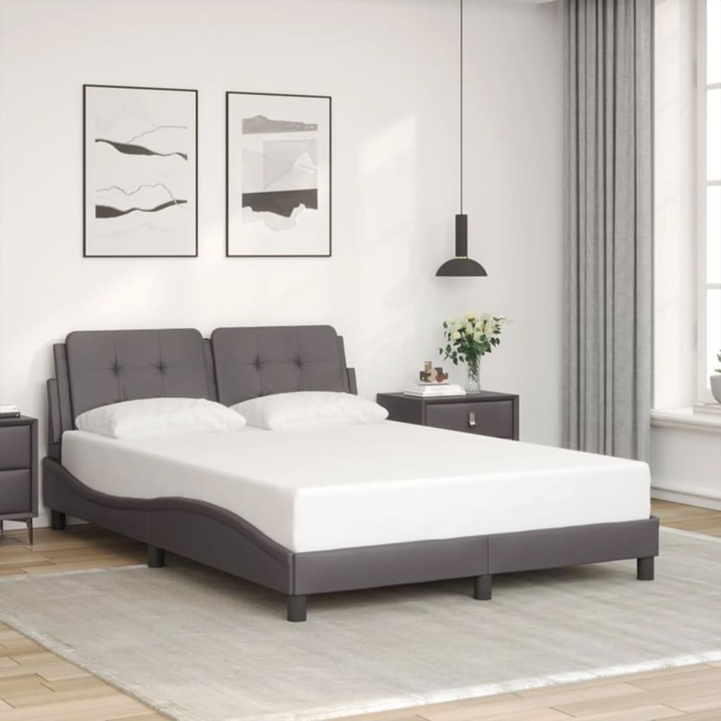 Giroletto con LED senza Materasso Zadar Grigio 140x190 cm