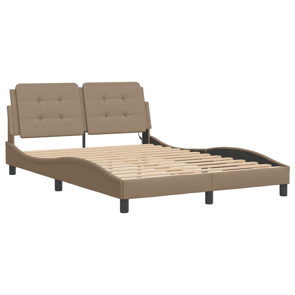 Giroletto con LED senza Materasso Zadar Cappuccino 140x190 cm | homemem39