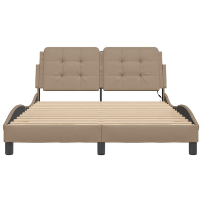 Giroletto con LED senza Materasso Zadar Cappuccino 140x190 cm | homemem39