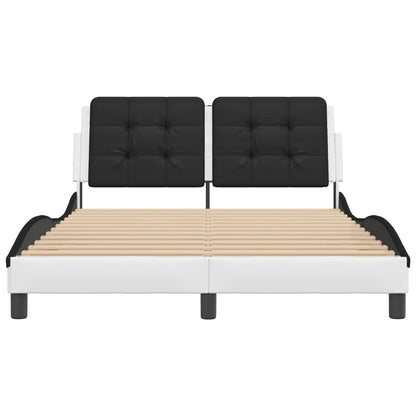 Giroletto con LED senza Materasso Zadar Bianco e Nero 140x190cm
