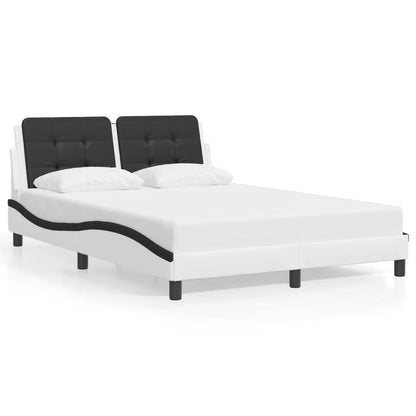 Giroletto con LED senza Materasso Zadar Bianco e Nero 140x190cm