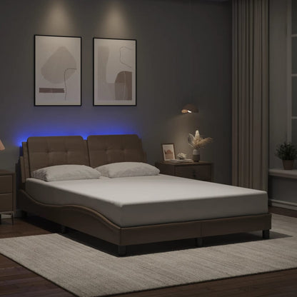 Giroletto con LED senza Materasso Zadar Cappuccino 140x200 cm