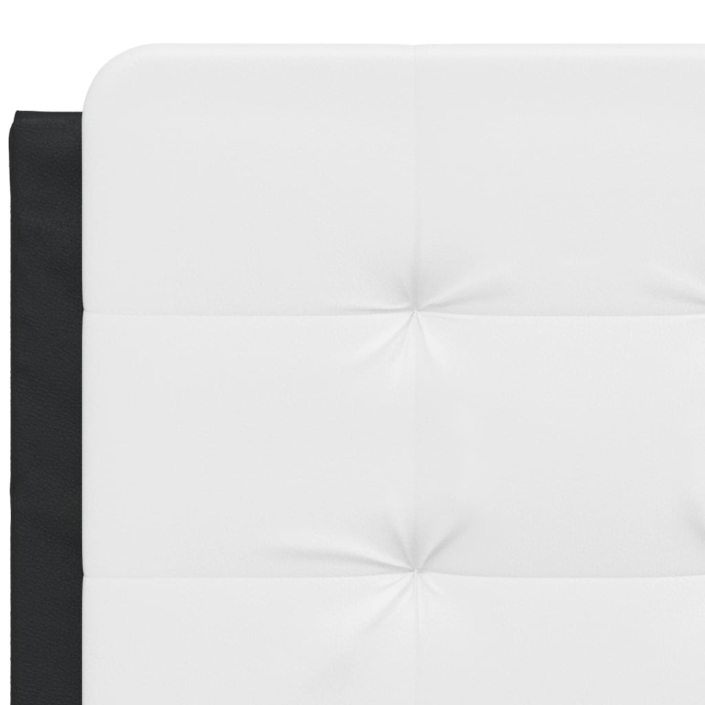 Giroletto con LED senza Materasso Zadar Nero e Bianco 140x200cm