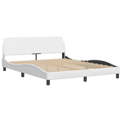 Giroletto con LED senza Materasso Zadar Bianco 160x200 cm | homemem39