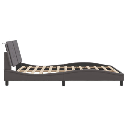 Giroletto con LED senza Materasso Zadar Grigio 160x200 cm - homemem39