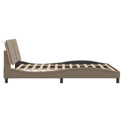 Giroletto con LED senza Materasso Zadar Cappuccino 160x200 cm - homemem39