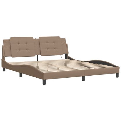 Giroletto con LED senza Materasso Zadar Cappuccino 180x200 cm | homemem39